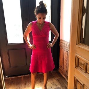 Pink Halter Herve Leger